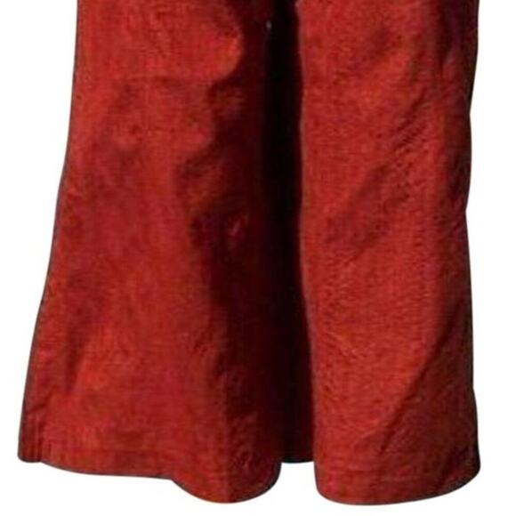 Cache Rust 100% Raw Silk Removable Self Belt Crop Pant New NWT Linen Feel $108 - Picture 6 of 12